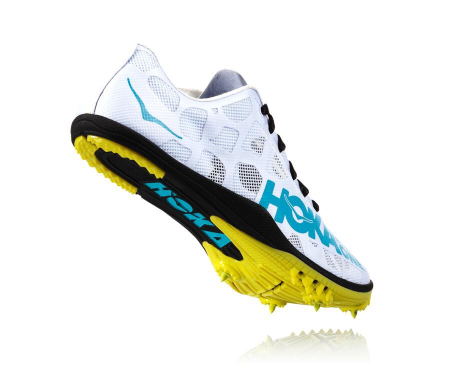 Spikes Atletismo Hoka One One Masculino Branco/Azuis - Rocket X - 623-YKRLOT